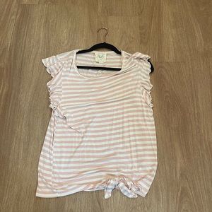 Pink stripe top